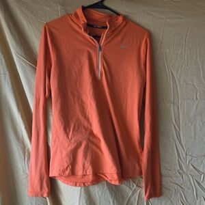 Nike Vibrant Orange Quarter-Zip Top